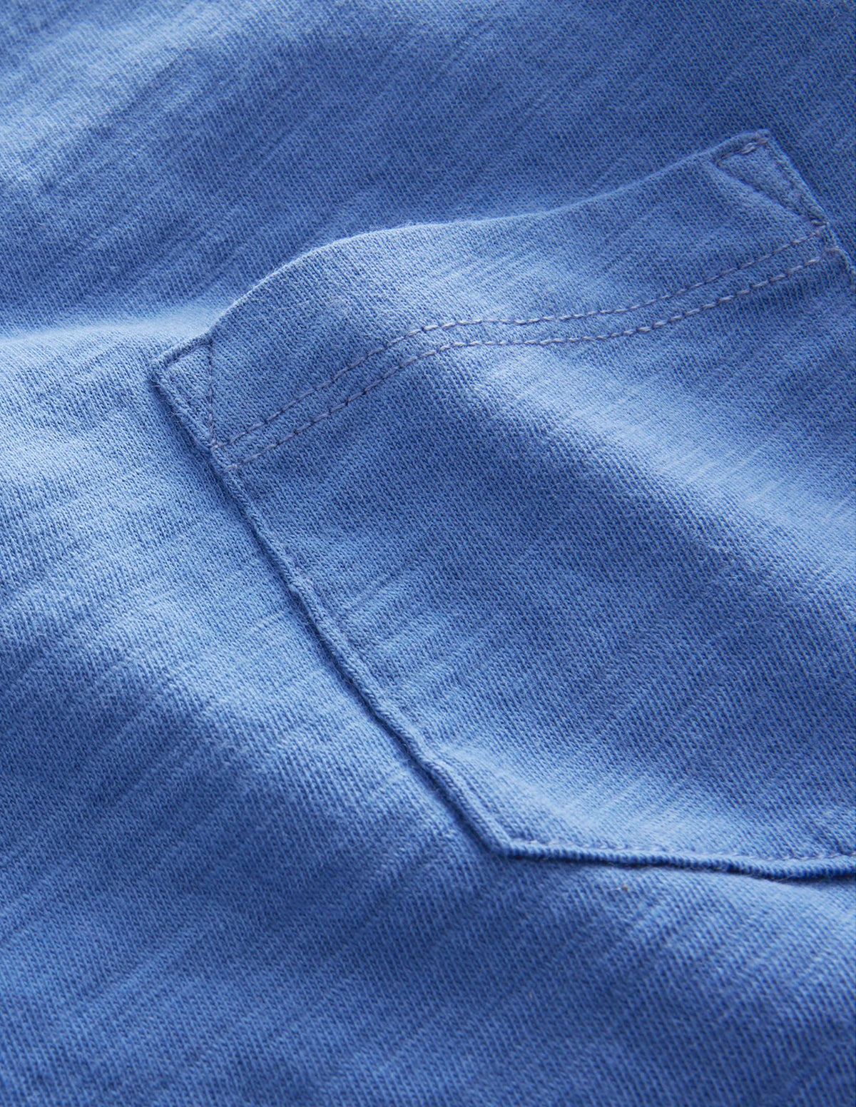 Washed Slub T-shirt-Delft Blue