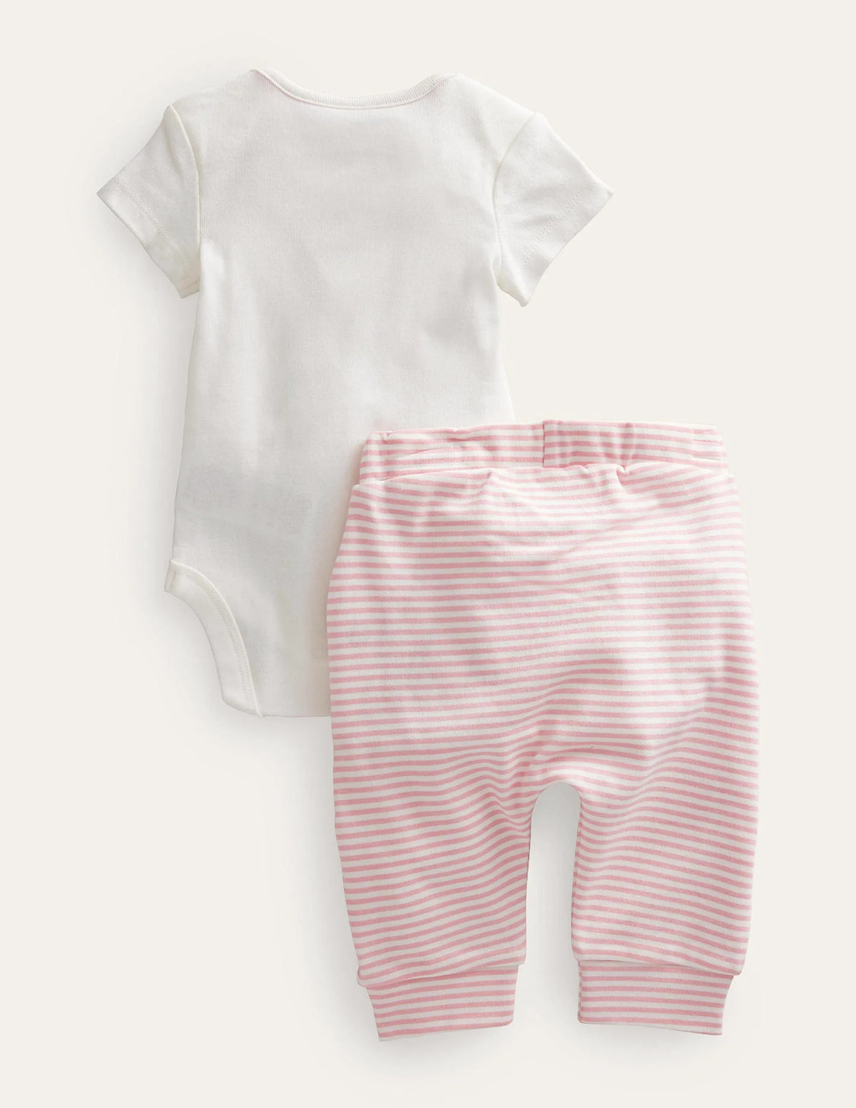 GOTS Body & Legging Set-Ivory Chicks