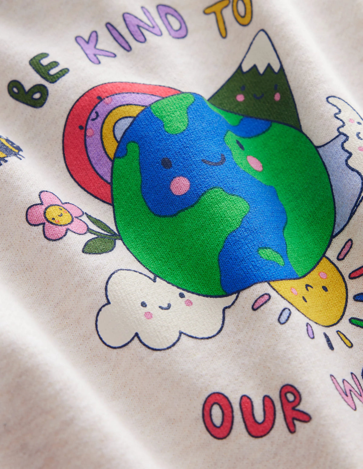 Jersey Logo Romper-Oatmeal Marl World
