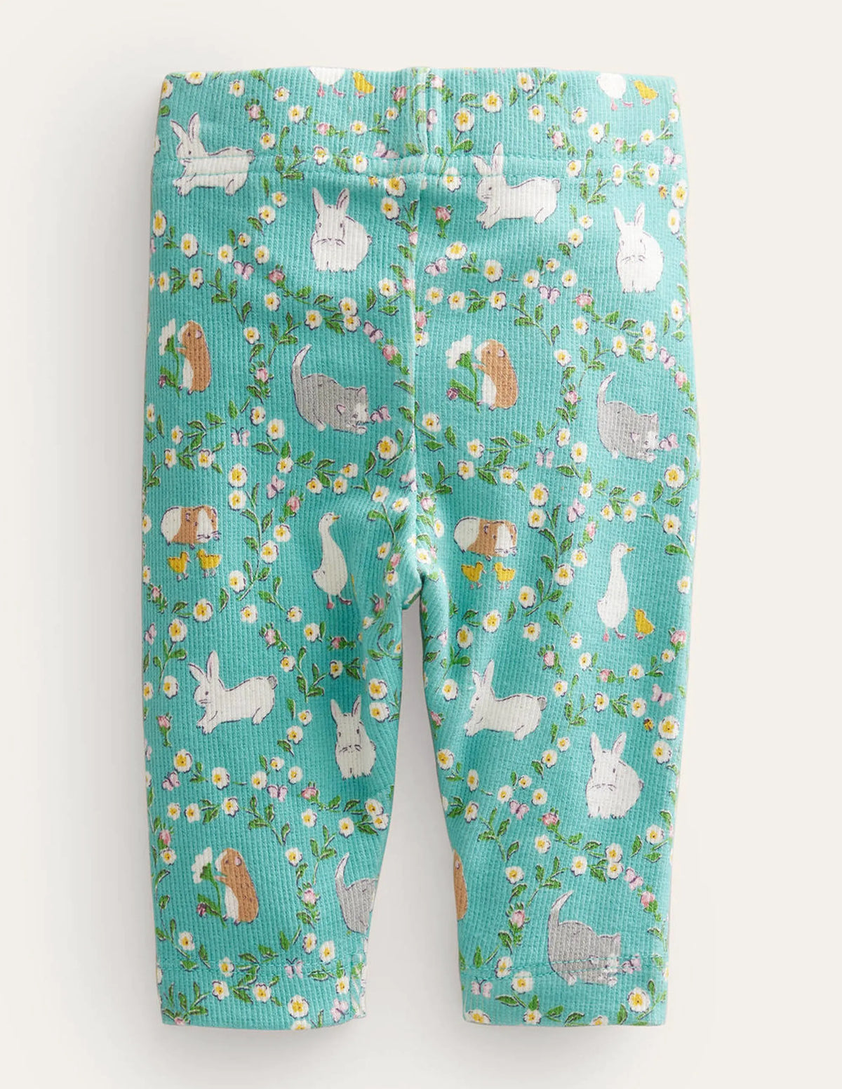 Printed Legging-Hot Spring Green Bunny