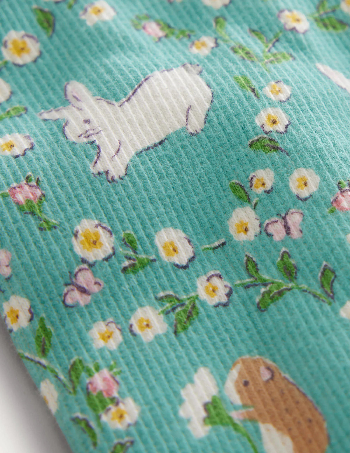 Printed Legging-Hot Spring Green Bunny