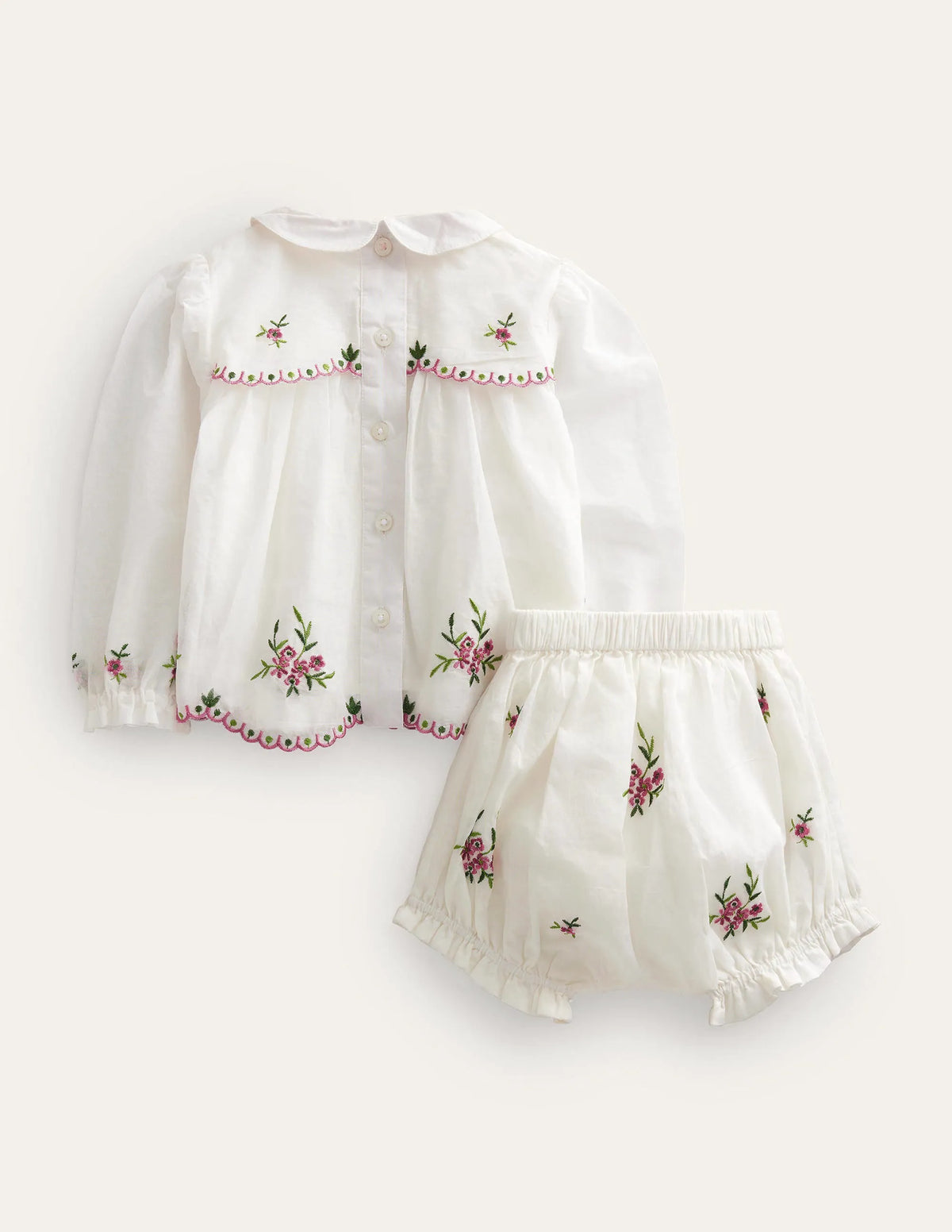 Embroidered Occasion Playset-Ivory