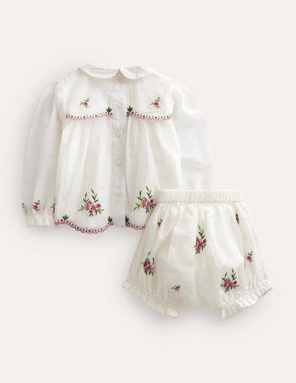 Embroidered Occasion Playset-Ivory
