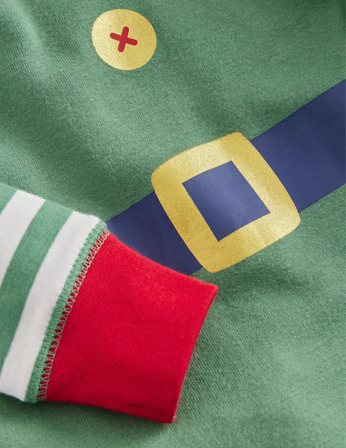 Snug Long John Pajamas-Green Elf