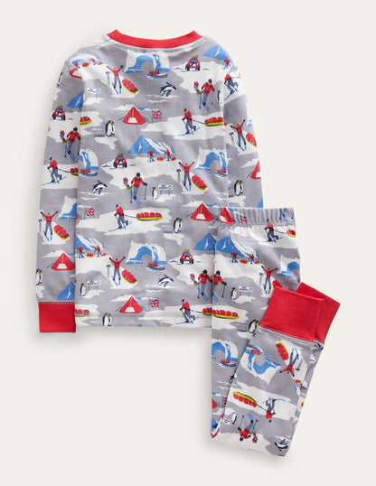 Snug Long John Pajamas-Grey Explorer