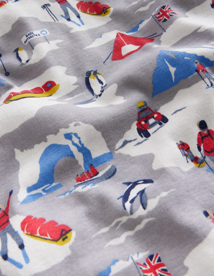 Snug Long John Pajamas-Grey Explorer