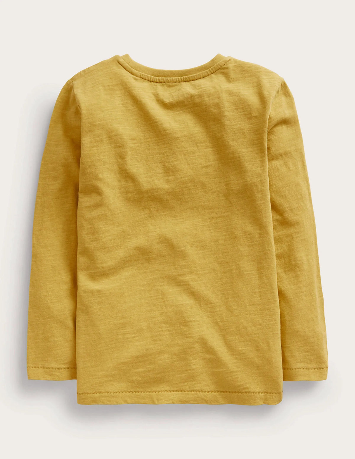 Long-sleeved Washed T-shirt-Oil Yellow