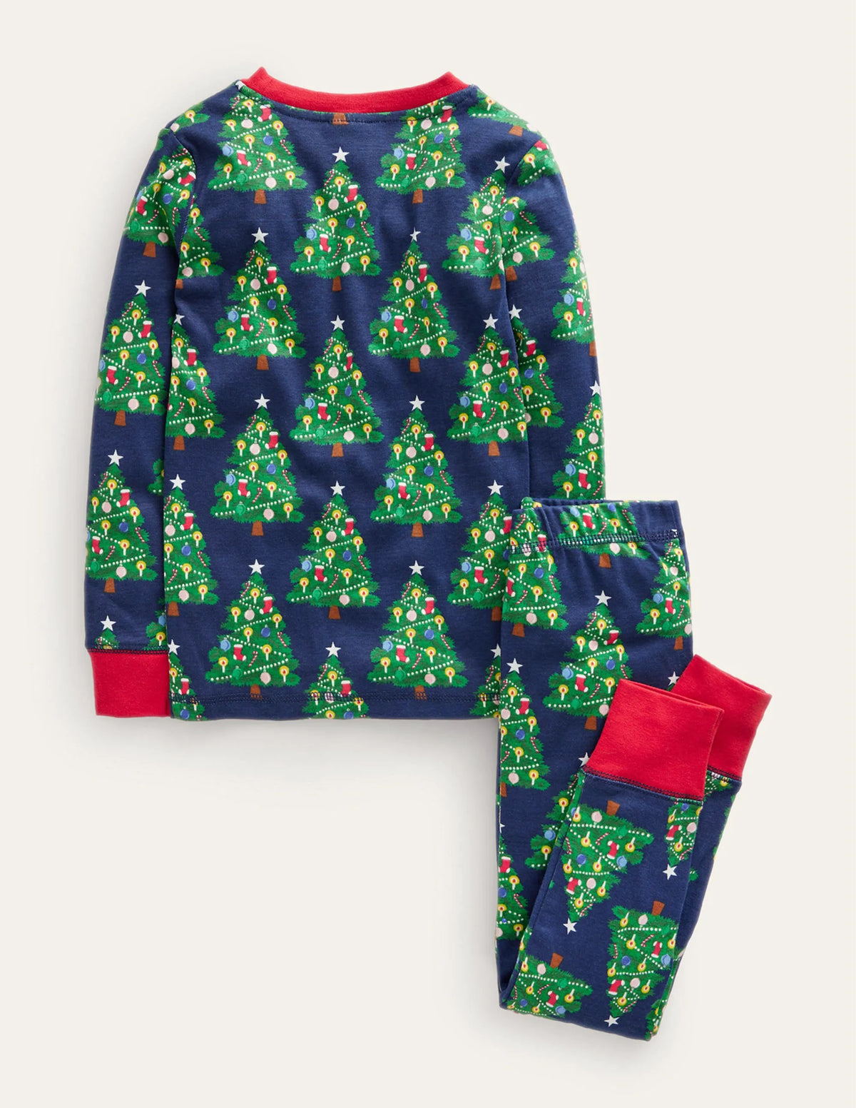 Single Glow-in-the-dark Pajama-College Navy Christmas