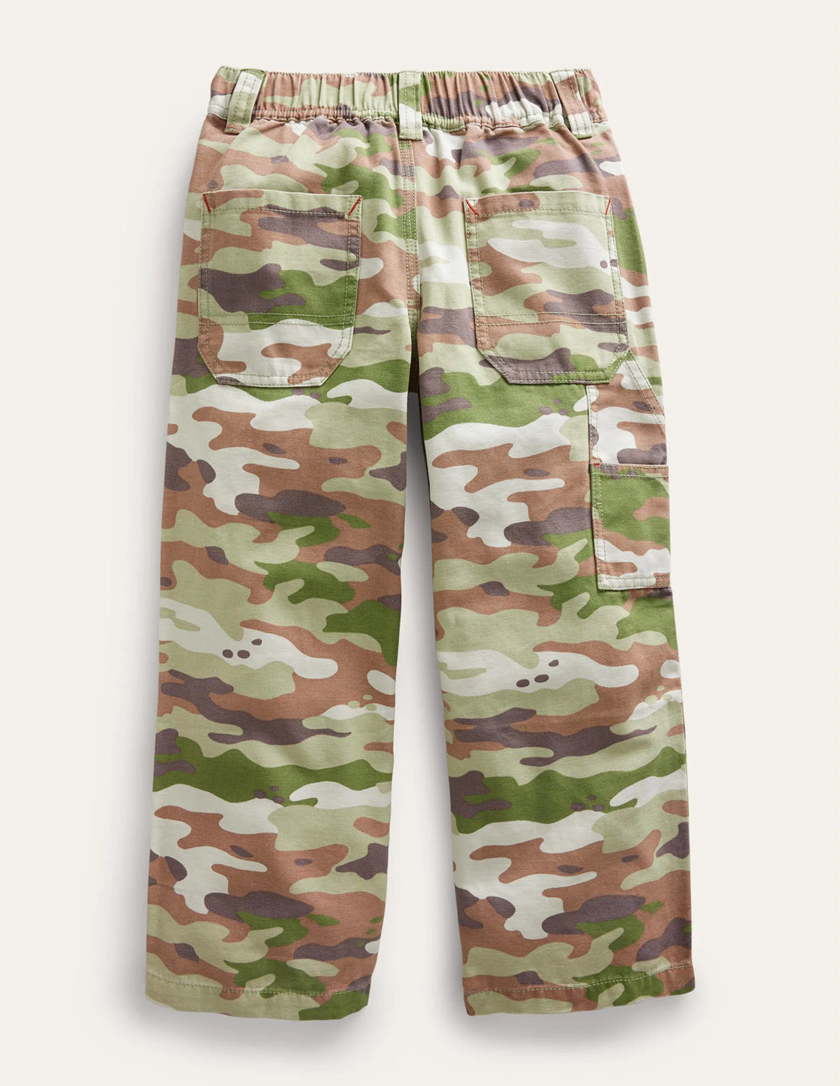 Canvas Carpenter Pants-Green Camo