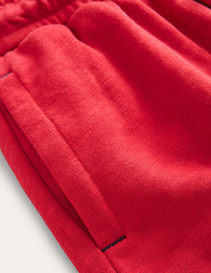 Slim Sporty Joggers-Rockabilly Red