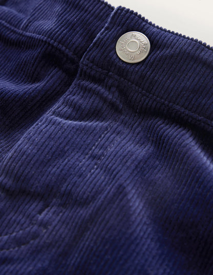 Straight Leg Cord Pants-College Navy