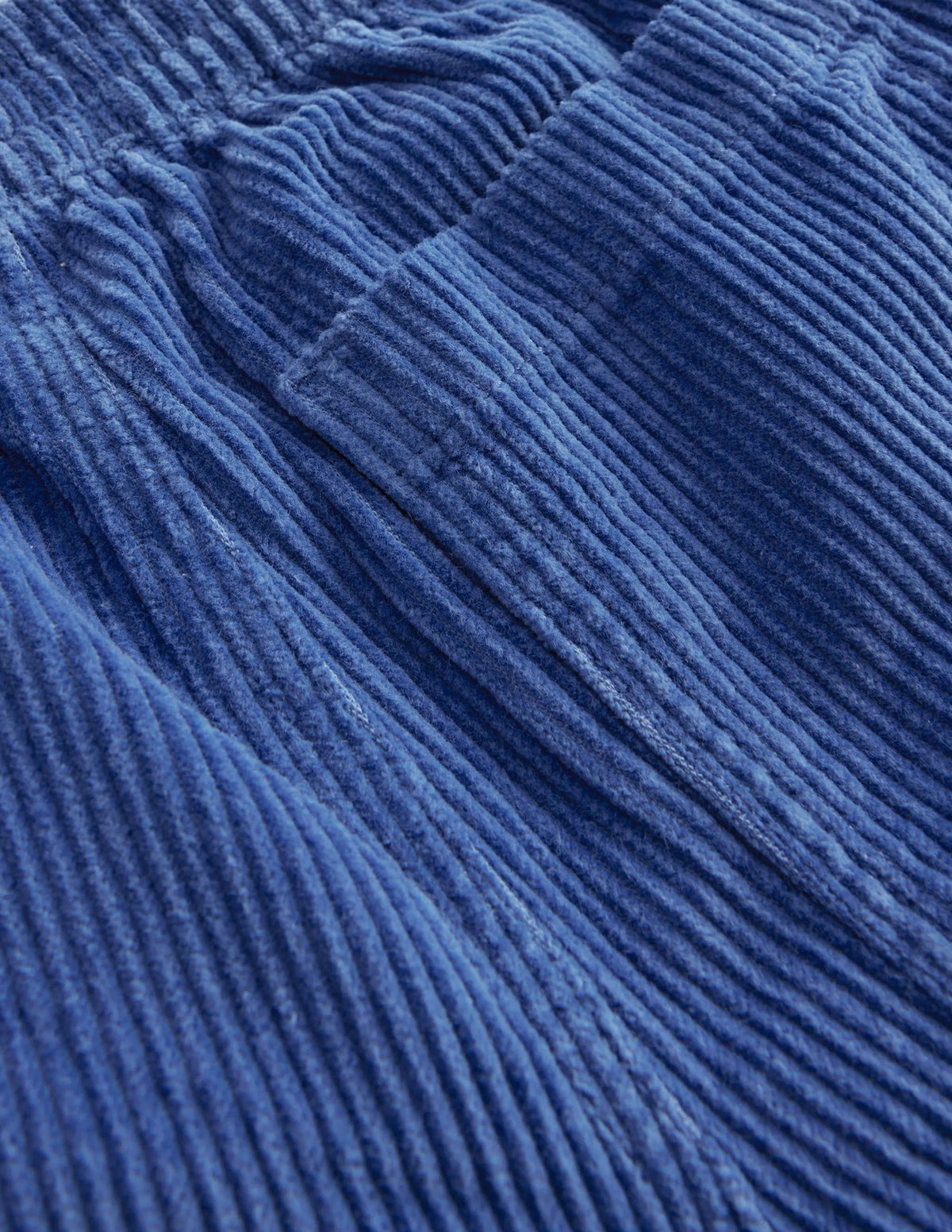 Chunky Pull-on Cord Pants-Delft Blue