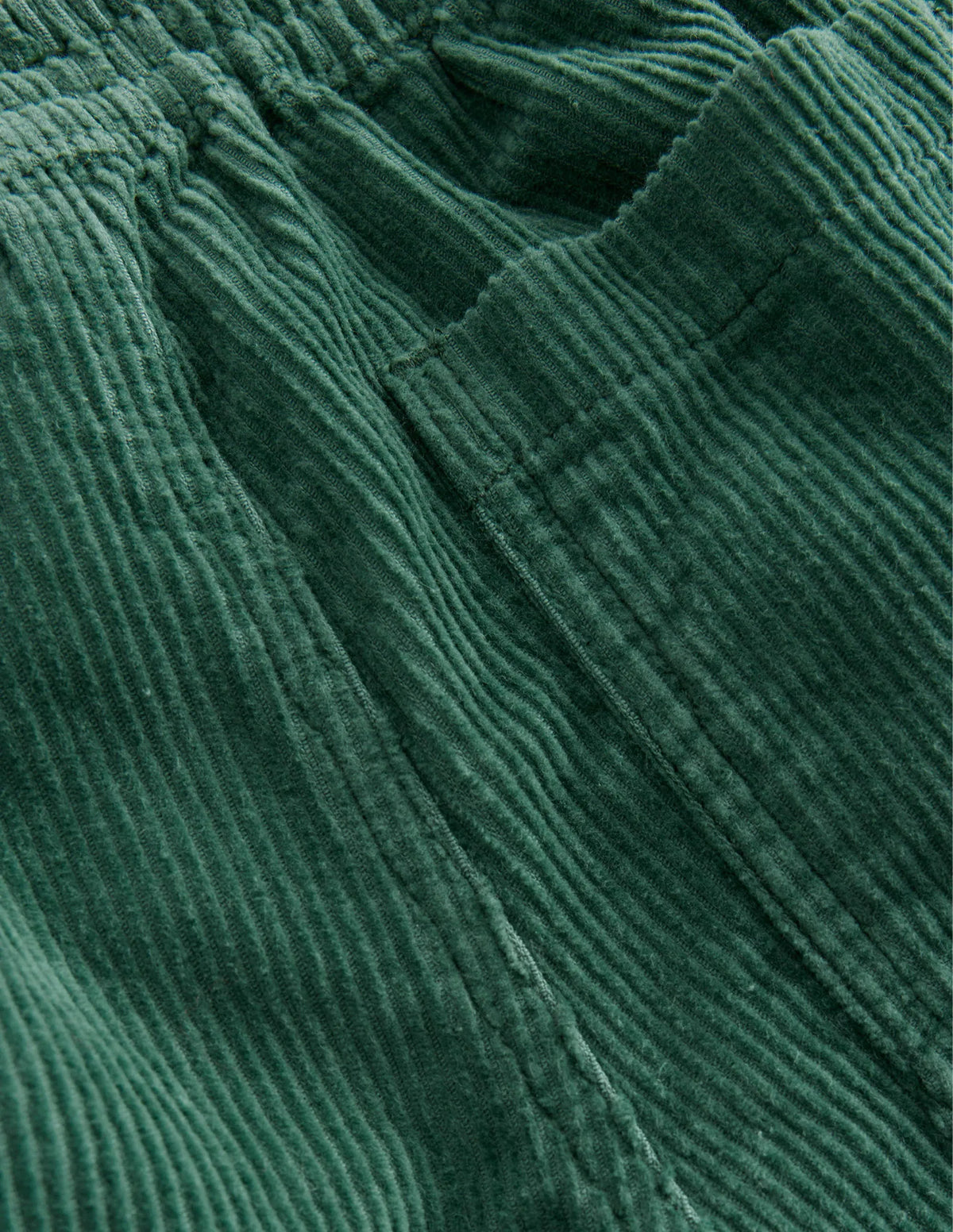 Chunky Pull-on Cord Pants-Monster Green