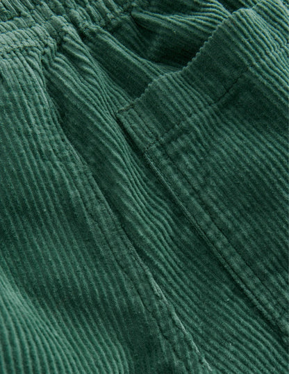 Chunky Pull-on Cord Pants-Monster Green
