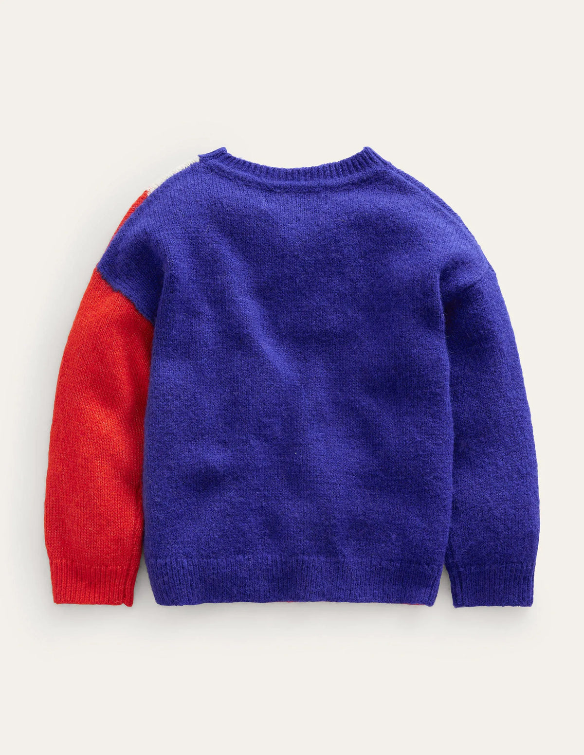 Lightning Bolt Sweater-Bluing/Dahlia Red