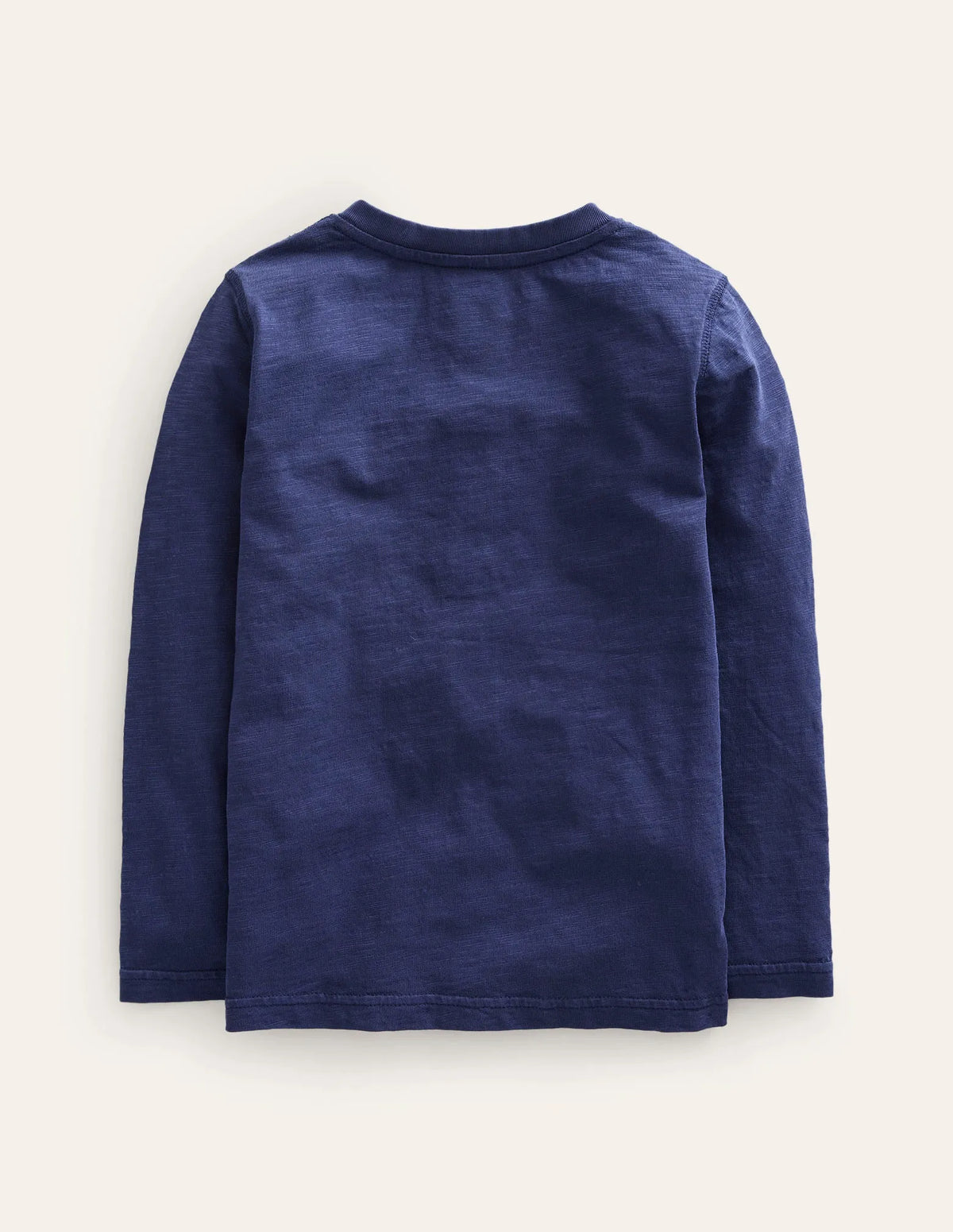 Long Sleeve Henley T-shirt-Navy