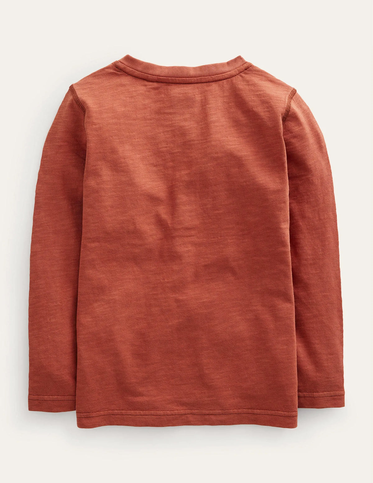 Long Sleeve Henley T-shirt-Red