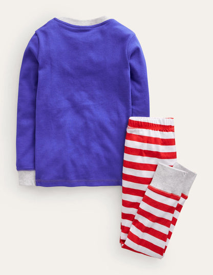 Logo Glow-in-the-dark Pajamas-Blue House