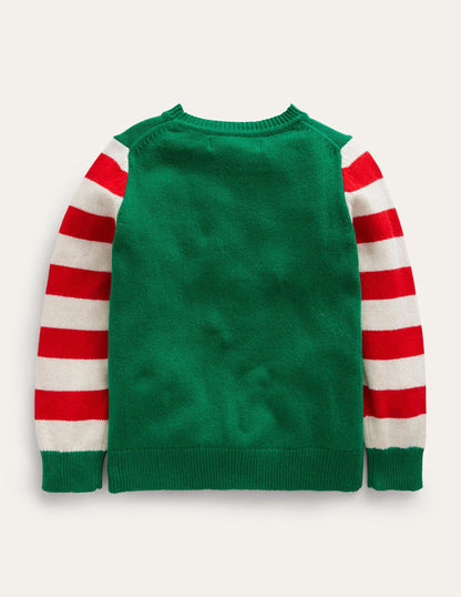 Elf Fair Isle Sweater-Veridian Green Elf