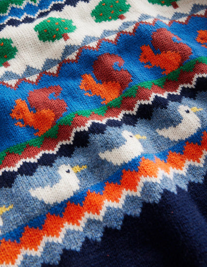 All Over Fair Isle Sweater-Multi Nature Fair Isle