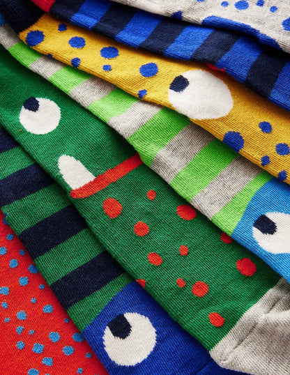 Socks 7 Pack-Monsters