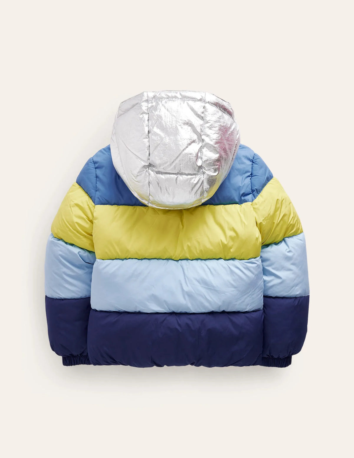Ultimate Padded Coat-Gooseberry / Delft Colourblock