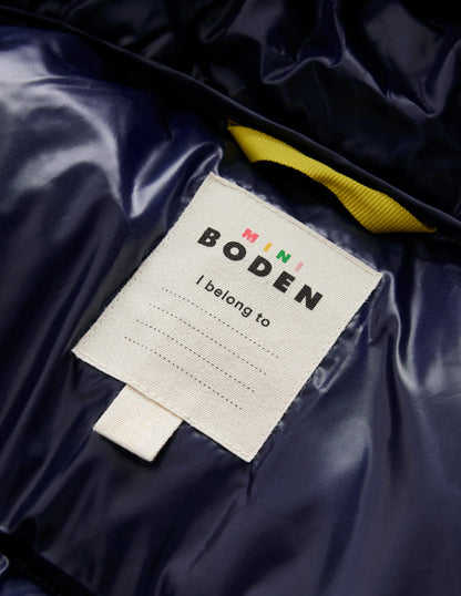 Ultimate Padded Coat-Gooseberry / Delft Colourblock