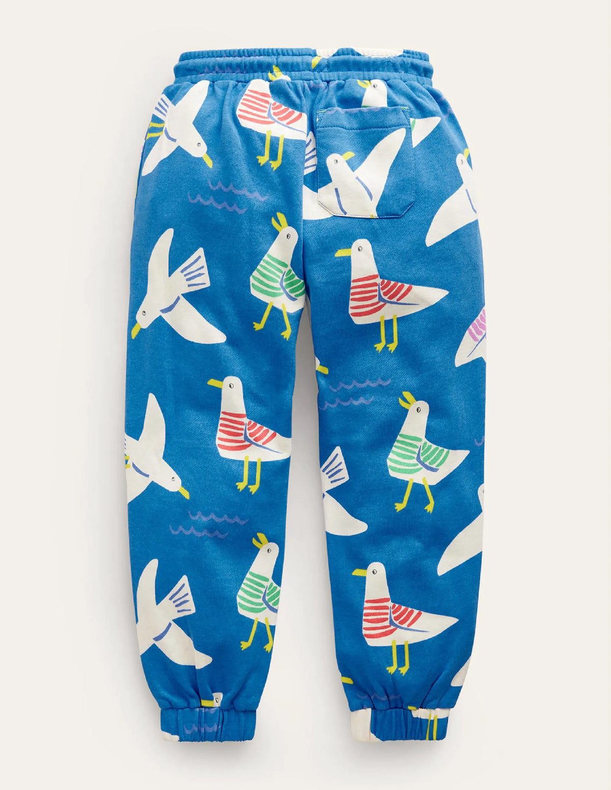 Printed Cosy Sweatpants-Directoire Blue Seagulls