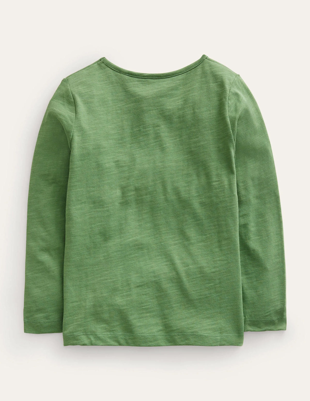 Logo Slub Long Sleeve T-shirt-Safari Green