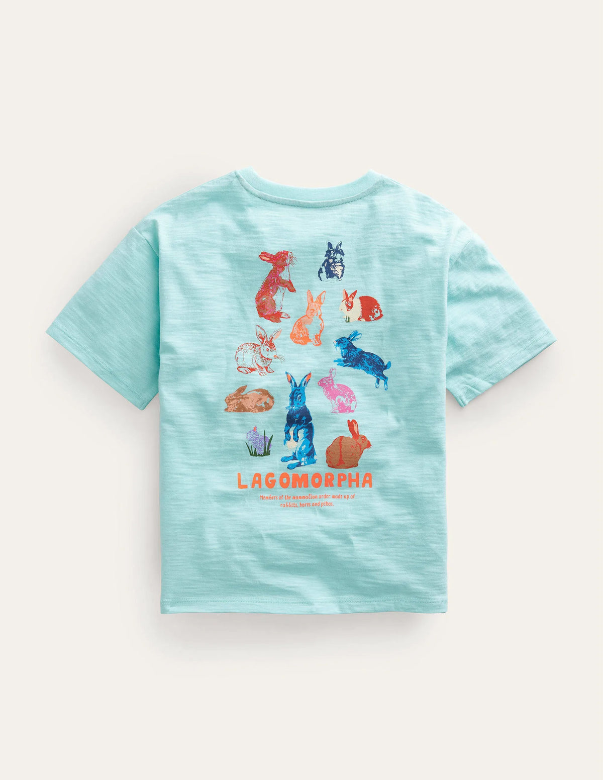 Relaxed Printed T-shirt-Opal Green