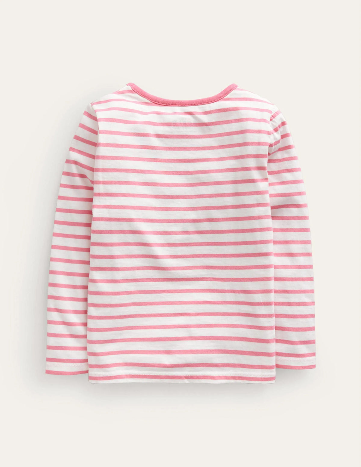 Puff Sleeve Appliqué T-shirt-Pink/Ivory Dogs