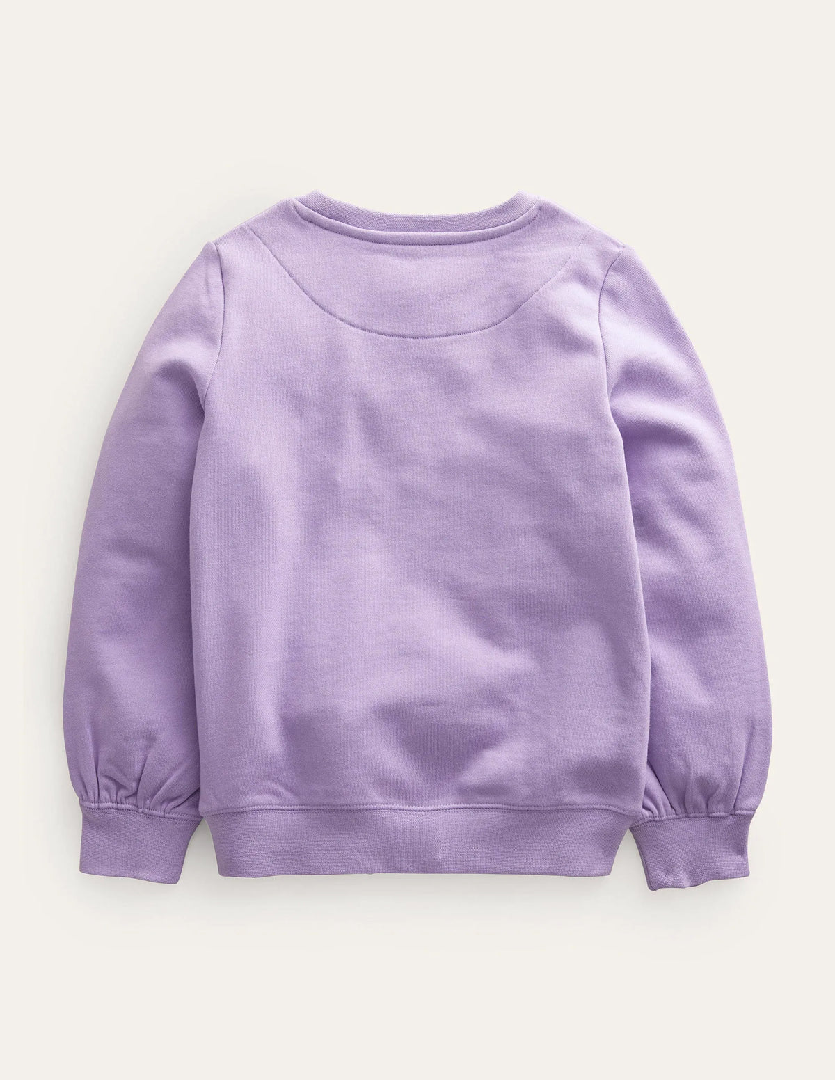 Logo Applique Sweatshirt-Misty Lavender Purple