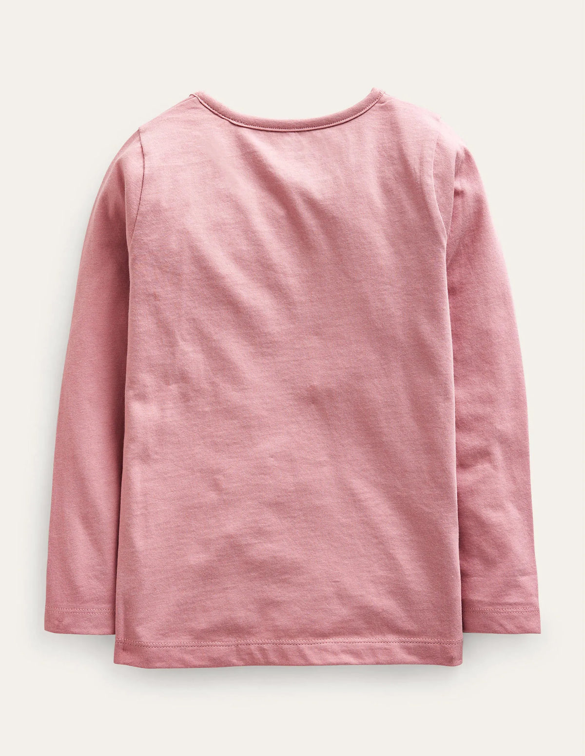 3D Appliqué T-Shirt-Almond Pink Butterflies