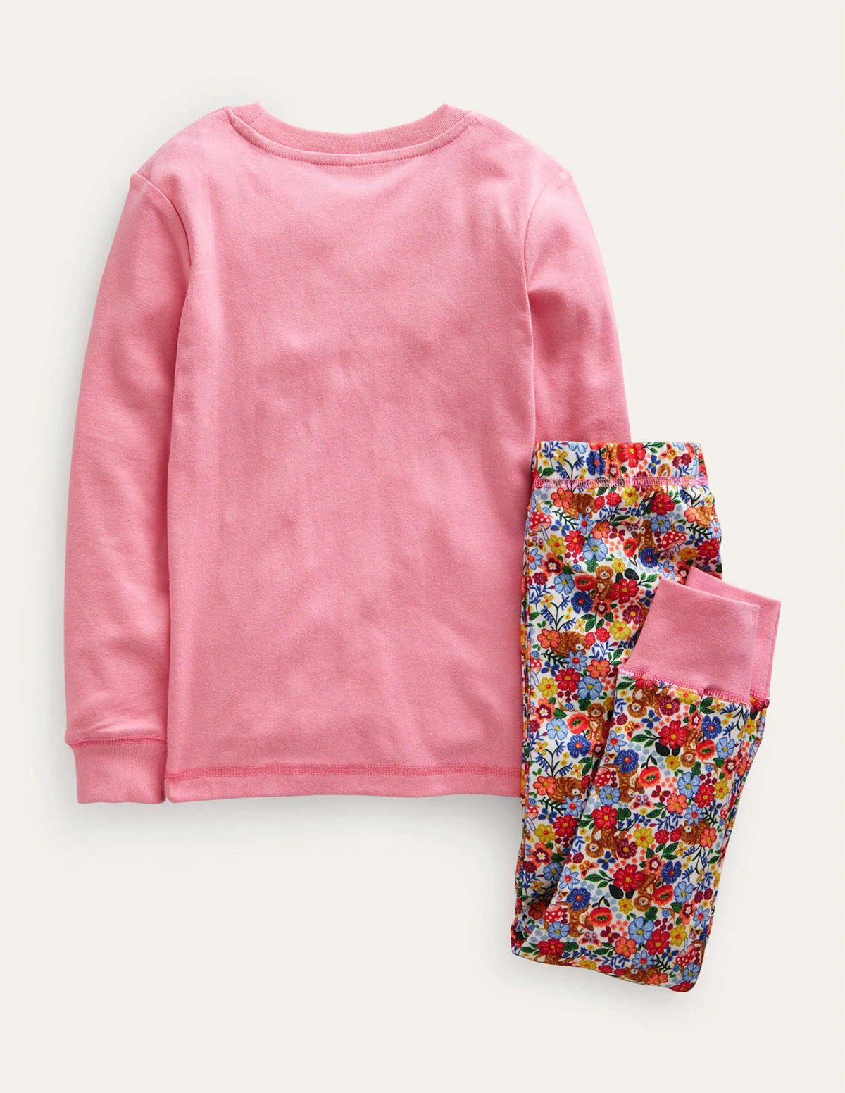 Snug Long John Pajamas-Multi Micro Pups