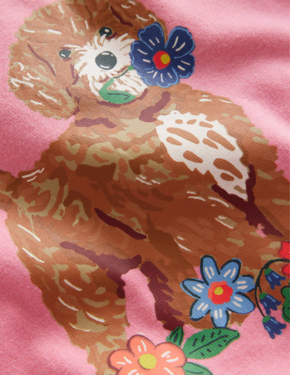 Snug Long John Pajamas-Multi Micro Pups