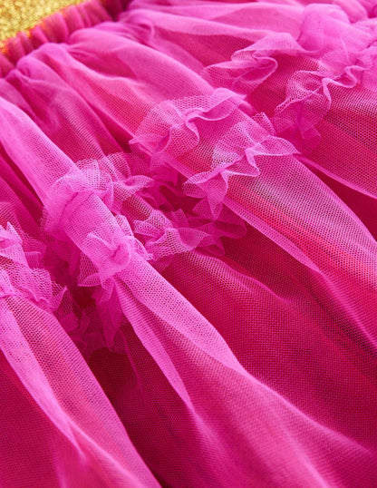 Tulle Party Skirt-Shocking Pink