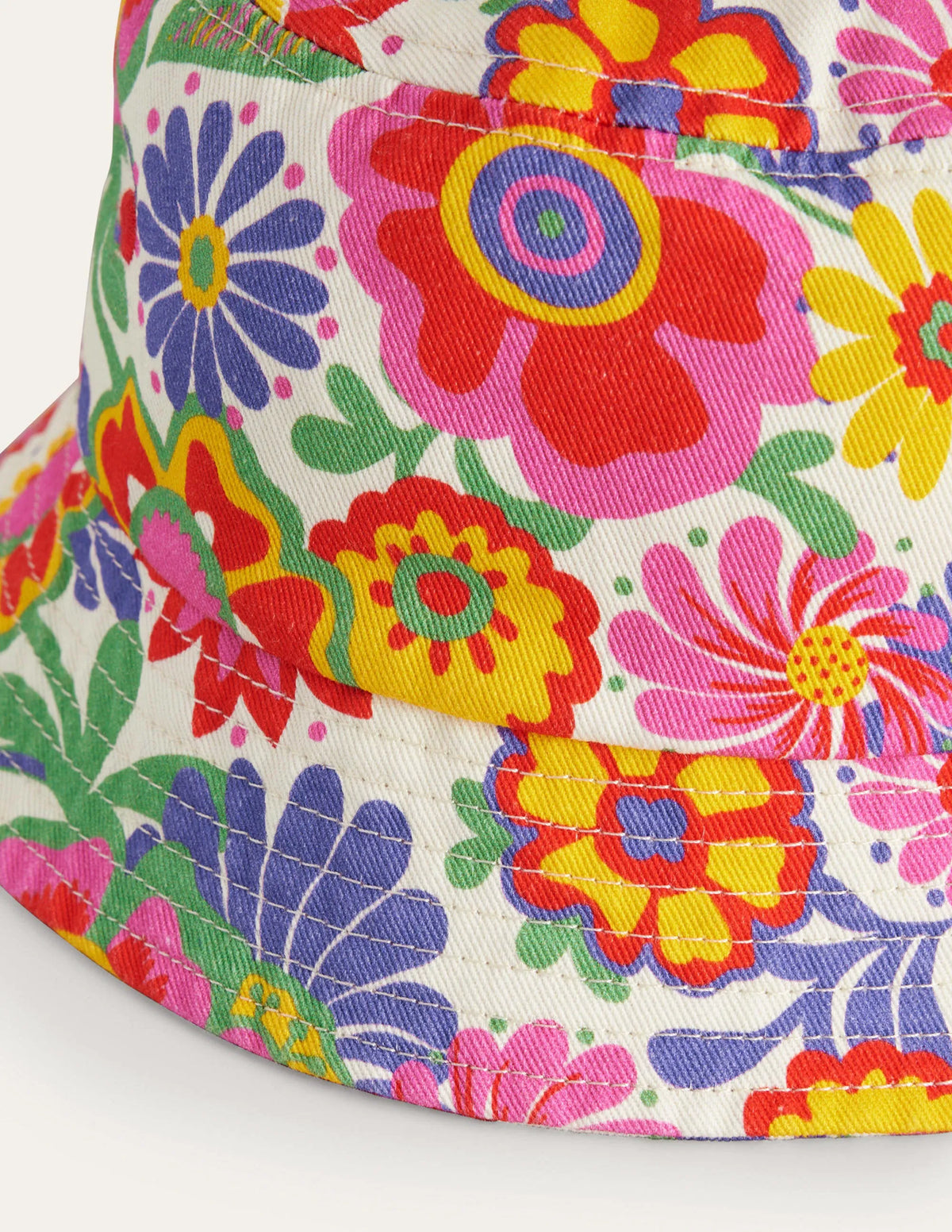 Bucket Hat-Multi Festival Flowers
