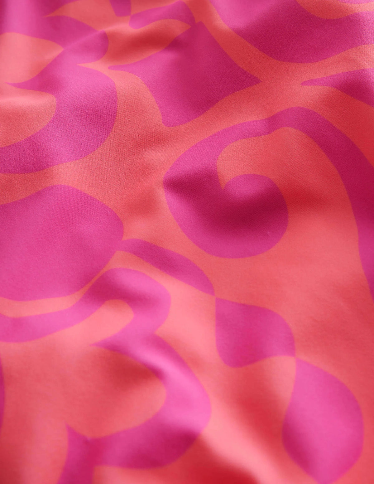 Cross-back Printed Swimsuit-Peach Punch Summer Stencil