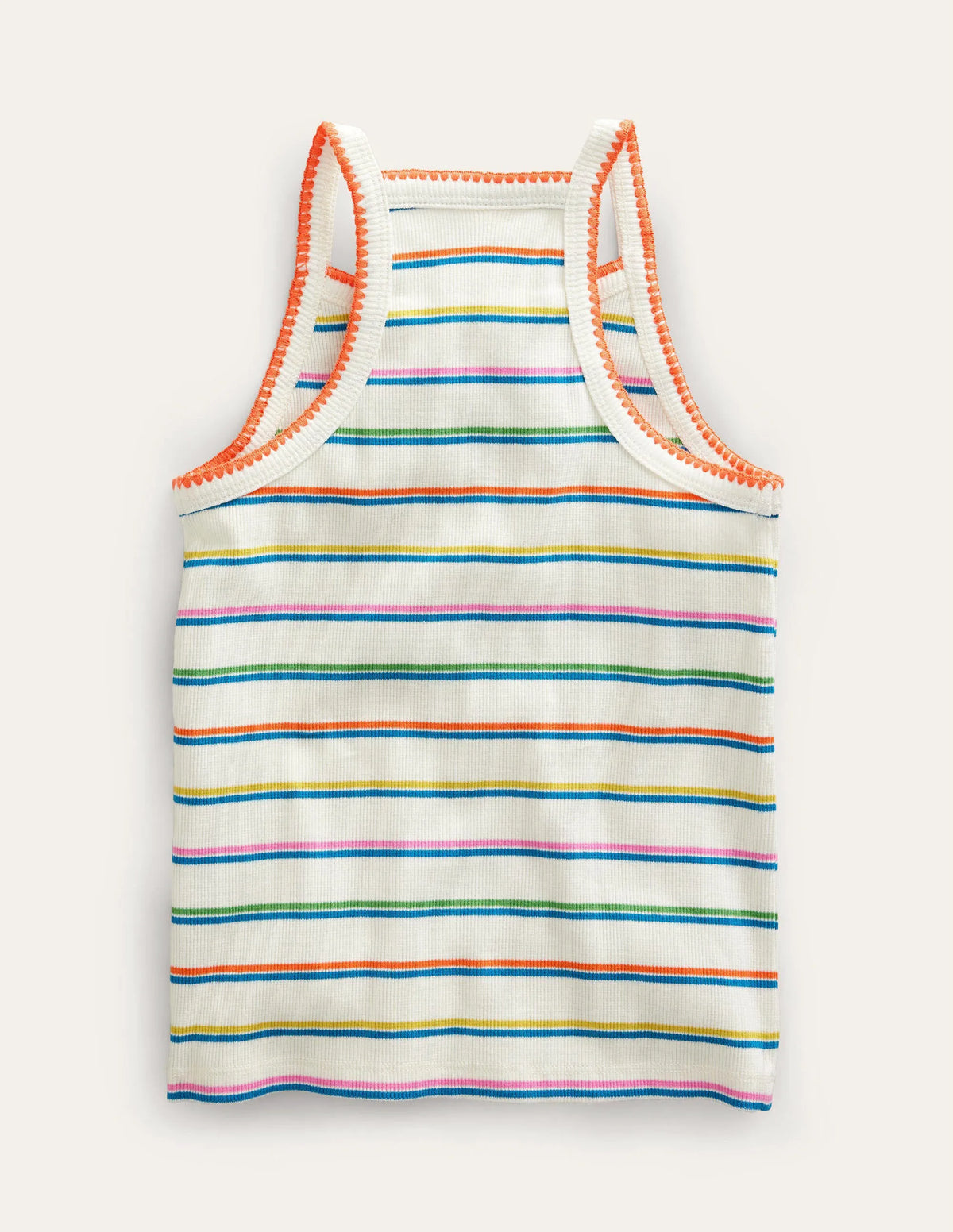 Cut Away Tank-Bright Petal Pink/Island Blue