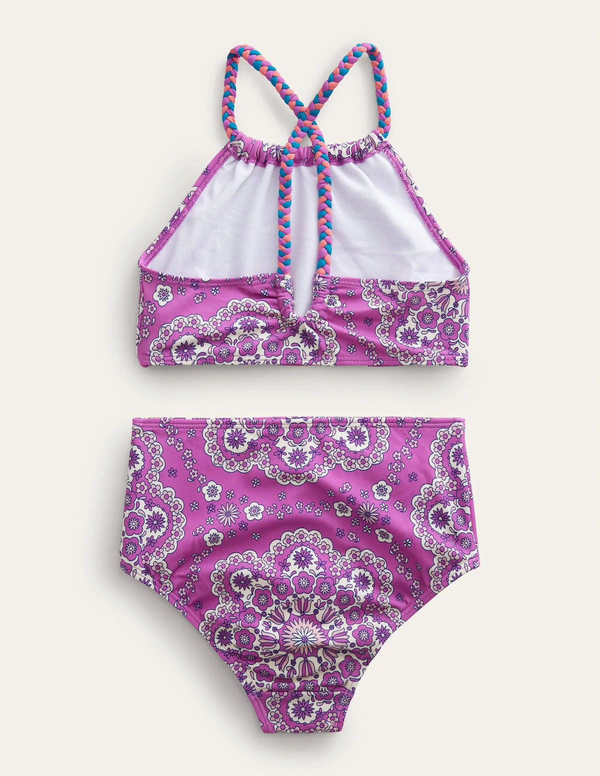 Loop Back Bikini-Radiant Orchid Dizzy Daisy