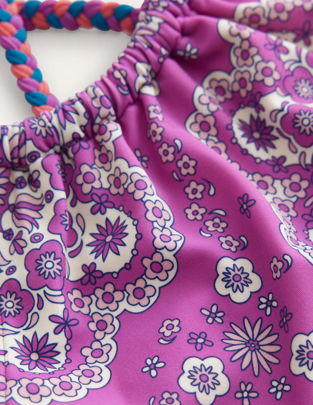 Loop Back Bikini-Radiant Orchid Dizzy Daisy