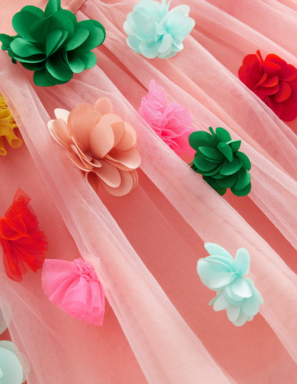 Tulle Flutter Skirt-Pink Ombre