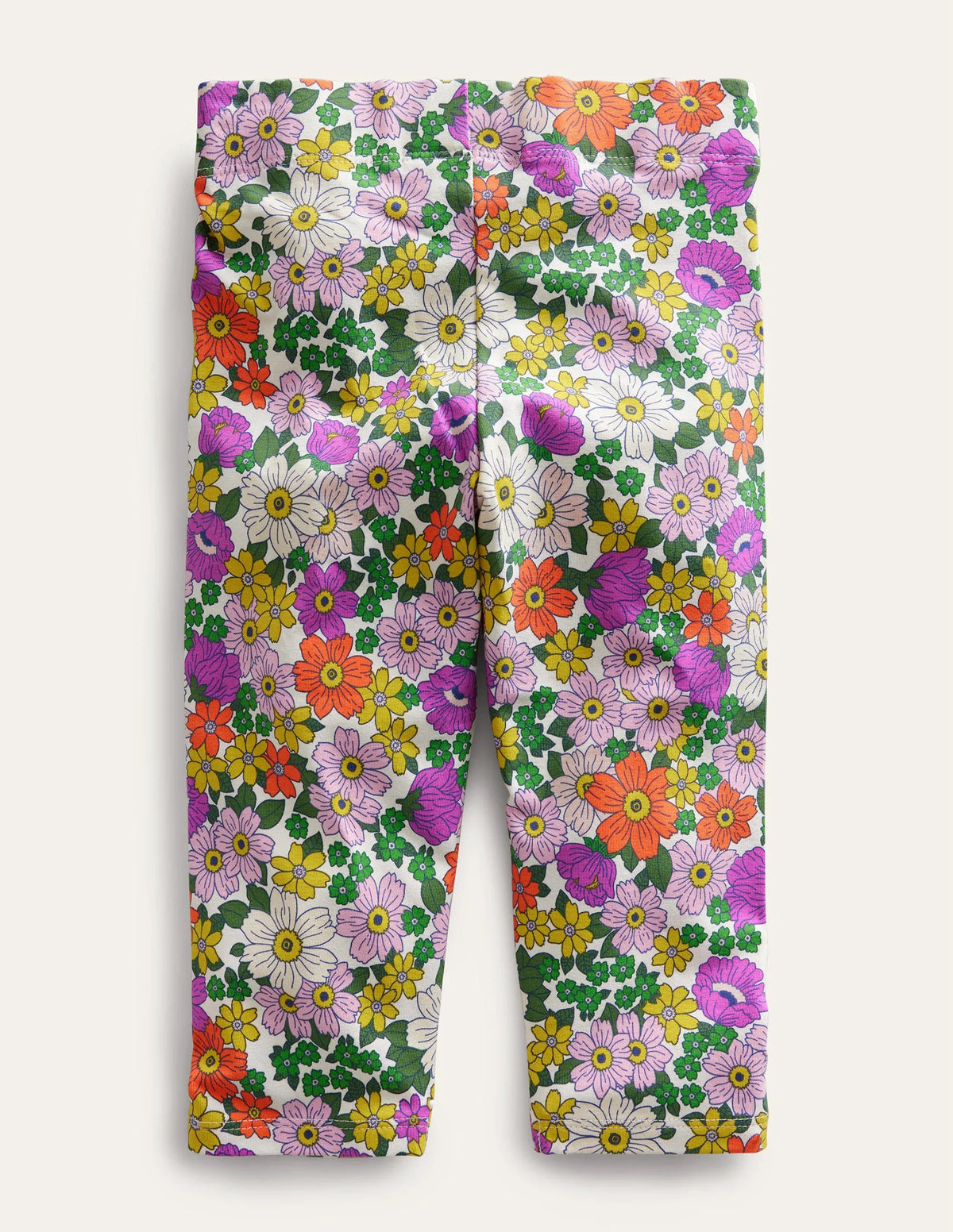 Fun Cropped Leggings-Radiant Orchid Floral