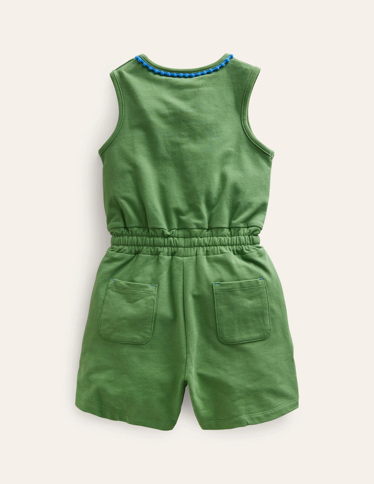 Relaxed Jersey Romper-Safari Green
