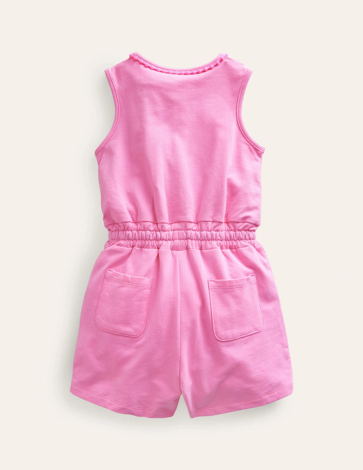 Relaxed Jersey Romper-Bright Petal