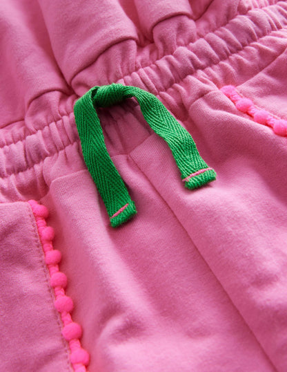 Relaxed Jersey Romper-Bright Petal