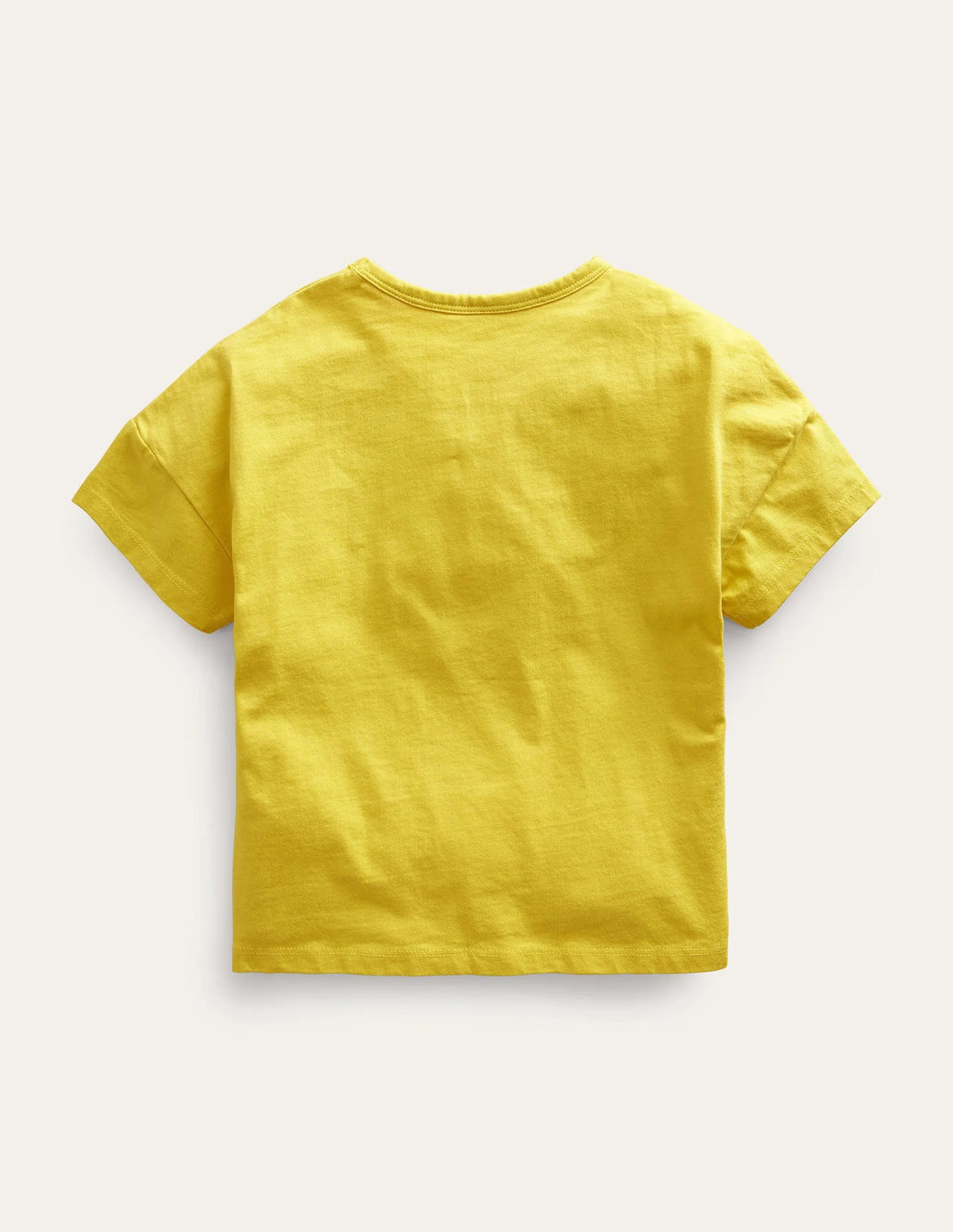 Printed Flutter T-shirt-Yellow Mushrooms