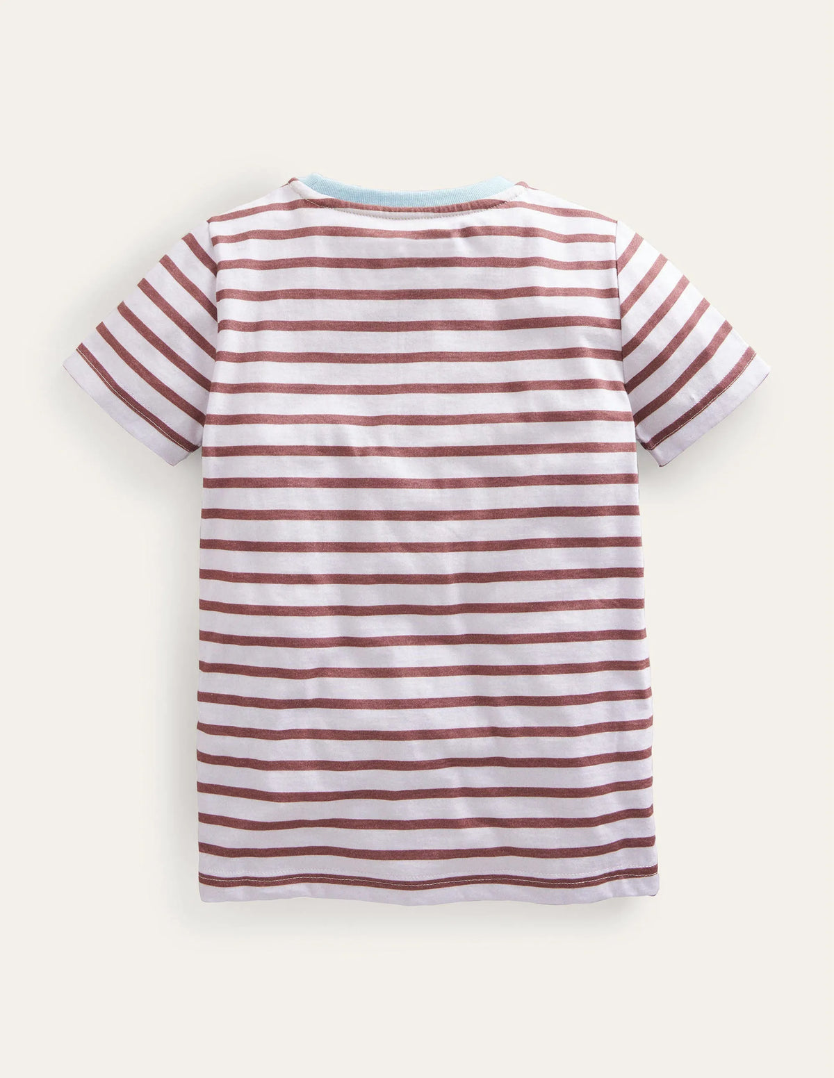 Reverse Appliqué T-shirt-Red/Ivory Stars