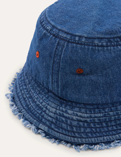 Bucket Hat-Mid Denim