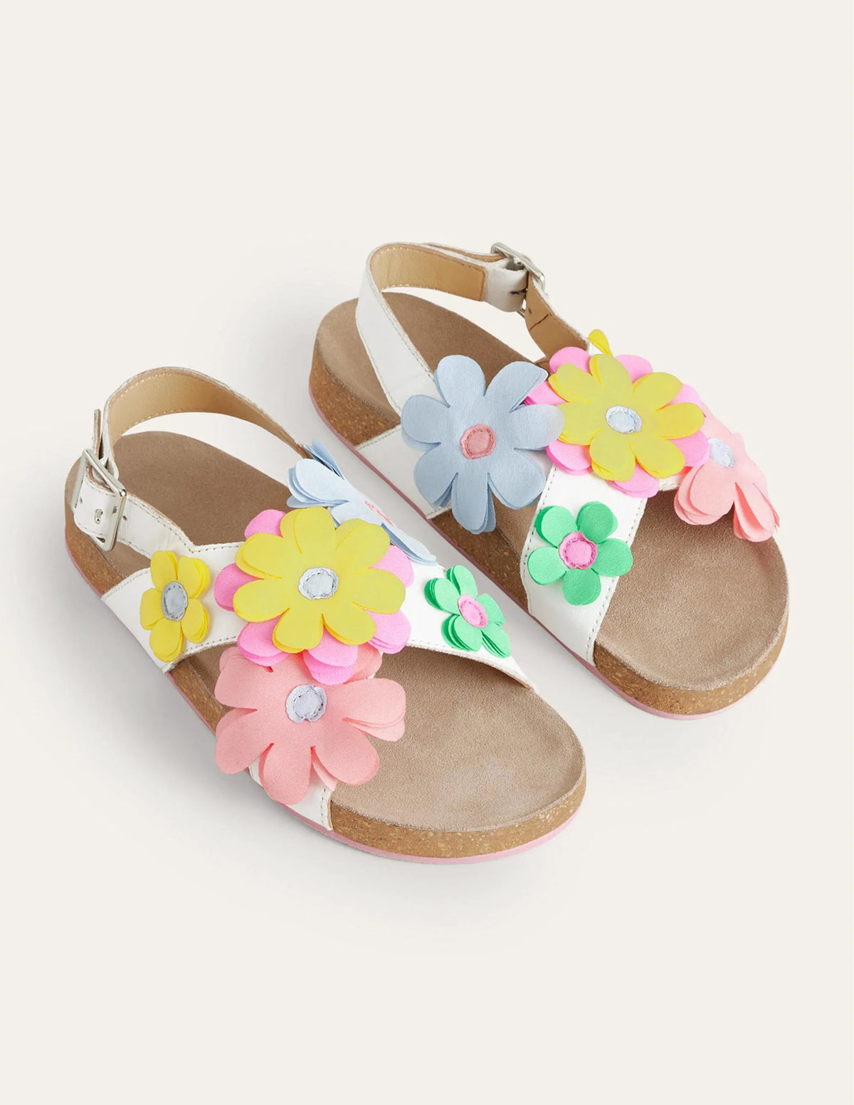Crossover Sandals-White